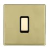 Hartland CFX Polished Brass 1 gang Multi-Way Touch Slave Controller Polished Brass/Black