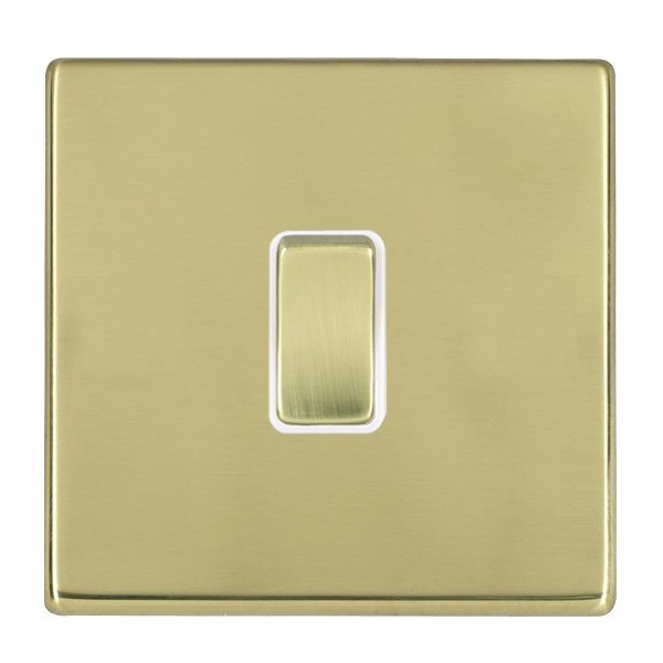 Hartland CFX Polished Brass 1 gang 10AX Intermediate Rocker Polished Brass/White