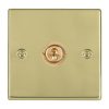 Hartland Polished Brass 1 gang 20AX Intermediate Toggle Polished Brass