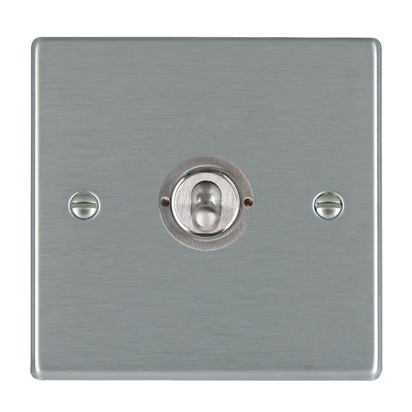 Hartland Satin Steel 1 gang 20AX 2 Way Toggle Satin Chrome