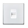 Hartland CFX Bright Chrome 1 gang Telephone Slave White