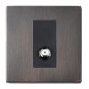 Hartland CFX Etrium Bronze 1 gang Non-Isolated Satellite Black