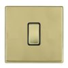 Hartland G2 Polished Brass 1 gang 10AX Intermediate Rocker Polished Brass/Black