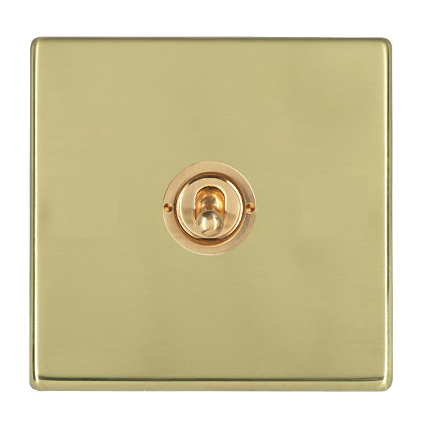 Hartland G2 Polished Brass 1 gang 20AX 2 Way Toggle Polished Brass
