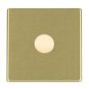 Hartland G2 Satin Brass 1g Wi-Fi Rotary Master LED Dimmer Satin Brass - Rated at 250W/VA in Trailing Edge (100W/VA Leading Edge)