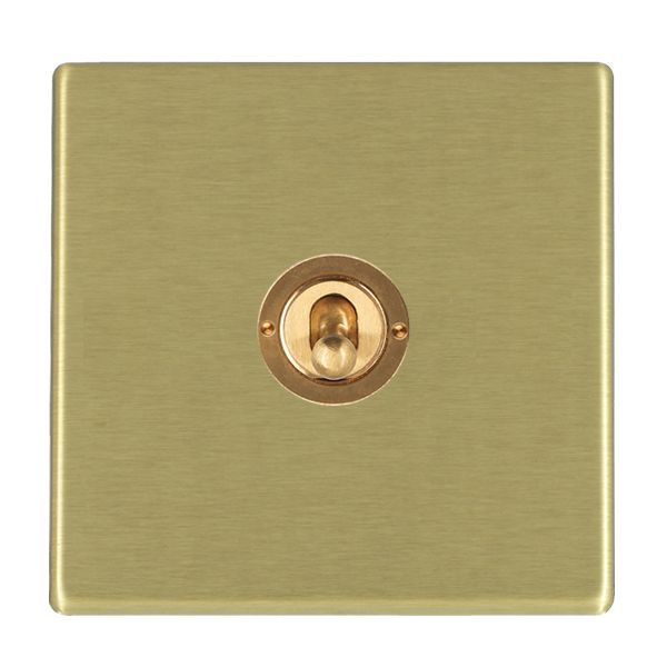 Hartland G2 Satin Brass 1 gang 20AX 2 Way Toggle Satin Brass