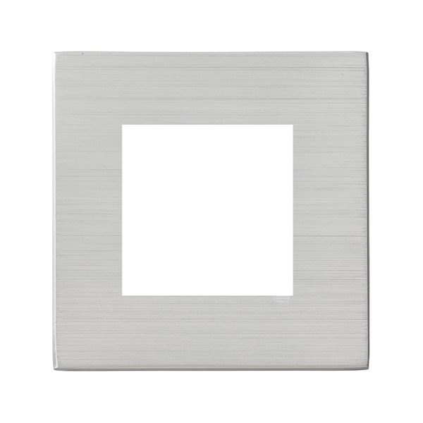 Hartland G2 EuroFix Satin Steel Single Plate complete with 2 EuroFix Apertures 50x50mm and Grid