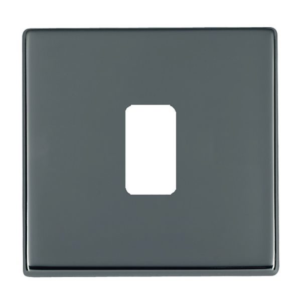 Hartland G2 GRID-IT Black Nickel 1 Gang Grid Fix Aperture Plate with Grid