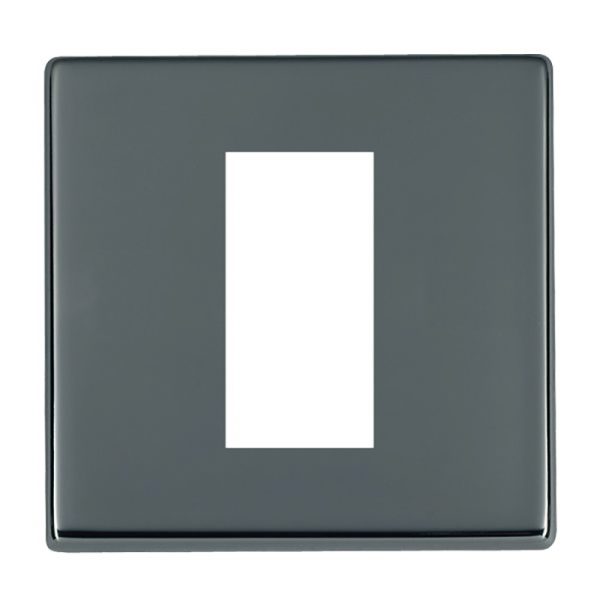 Hartland G2 EuroFix Black Nickel Single Plate complete with 1 EuroFix Aperture 25x50mm and Grid