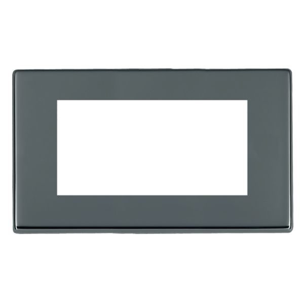 Hartland G2 EuroFix Black Nickel Double Plate complete with 4 EuroFix Apertures 100x50mm and Grid