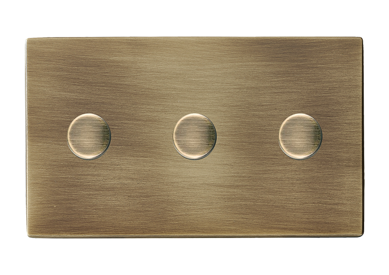 Hartland G2 Antique Brass 3g Wi-Fi Rotary Master LED Dimmer Antique Brass – Rated at 250W/VA in Trailing Edge (100W/VA Leading Edge)