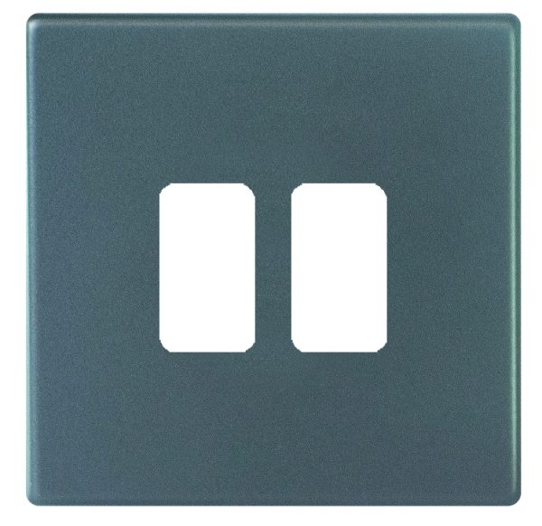 Hartland G2 GRID-IT Anthra Gray 2 Gang Grid Fix Aperture Plate with Grid