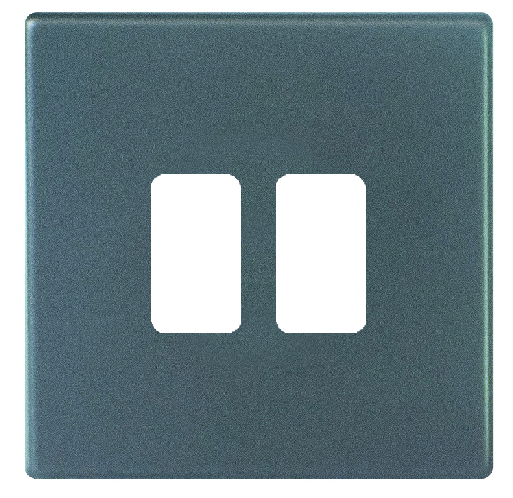 Hartland G2 GRID-IT Anthra Gray 2 Gang Grid Fix Aperture Plate with Grid
