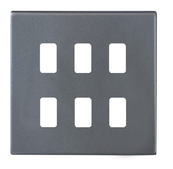 Hartland G2 GRID-IT Anthra Gray 150x150 Plate+Grid+Gasket complete with 6 GRID-IT Apertures