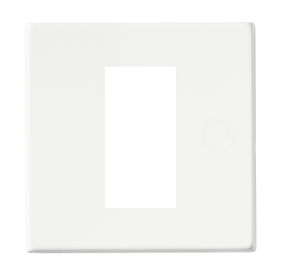 Hartland G2 EuroFix Matt White Single Plate complete with 1 EuroFix Aperture 25x50mm and Grid