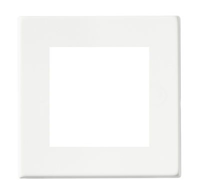 Hartland G2 EuroFix Matt White Single Plate complete with 2 EuroFix Apertures 50x50mm and Grid