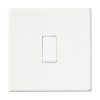 Hartland G2 Matt White 1 gang 10AX Intermediate Rocker White/White
