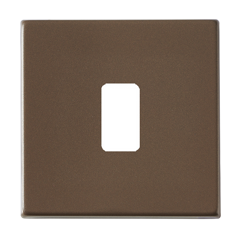 Hartland G2 GRID-IT Richmond Bronze 1 Gang Grid Fix Aperture Plate with Grid