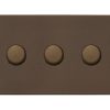 Hartland G2 Richmond Bronze 3g Wi-Fi Rotary Master LED Dimmer Richmond Bronze - Rated at 250W/VA in Trailing Edge (100W/VA Leading Edge)
