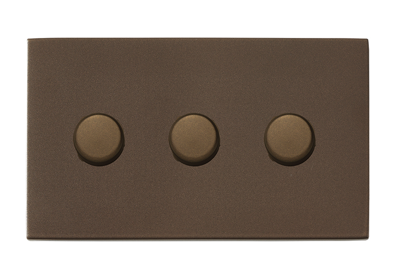 Hartland G2 Richmond Bronze 3g Wi-Fi Rotary Master LED Dimmer Richmond Bronze – Rated at 250W/VA in Trailing Edge (100W/VA Leading Edge)