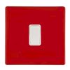 Hartland CFX Colours Pillar Box Red 1 gang 20AX Intermediate Rocker White/White