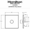 Hartland CFX Copper Bronze 1 gang 100W LED 2 Way Push On/Off Rotary Dimmer Copper Bronze