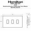 Hartland CFX Satin Brass 3x250W/210VA Resistive/Inductive Trailing Edge Touch Master Multi-Way Dimmers Satin Brass/White - Image 2