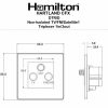 Hartland CFX Antique Brass Non-Isolated TV+FM+SAT Triplexer 1in/3out (DAB Compatible) Black - Image 2