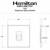 Hartland CFX Richmond Bronze 1 gang Telephone Slave Black