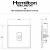 Hartland CFX Richmond Bronze 1 gang Non-Isolated Television 1in/1out Black