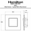 Hartland CFX Bright Chrome Wide Rocker 1 gang 10AX 2 Way Bright Chrome/Quartz Grey