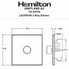 Hartland G2 Bright Chrome 1 gang 100W LED 2 Way Push On/Off Rotary Dimmer Bright Chrome - Image 2