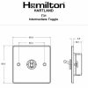 Hartland Polished Brass 1 gang 20AX Intermediate Toggle Polished Brass - Image 2