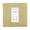 Sheer CFX Polished Brass 1 gang RJ45 CAT 5E Outlet - Unshielded White