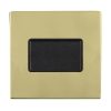 Sheer CFX Polished Brass 1 gang 10A Triple Pole Rocker Black/Black