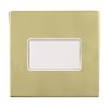Sheer CFX Polished Brass 1 gang 10A Triple Pole Rocker White/White