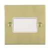 Sheer Polished Brass 1 gang 10A Triple Pole Rocker White/White