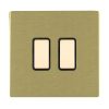 Sheer CFX Satin Brass 2 gang Multi-Way Touch Slave Controller Satin Brass/Black