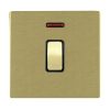 Sheer CFX Satin Brass 1 gang 20AX Double Pole Rocker and Neon Satin Brass/Black