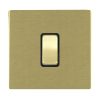 Sheer CFX Satin Brass 1 gang 10AX Intermediate Rocker Satin Brass/Black