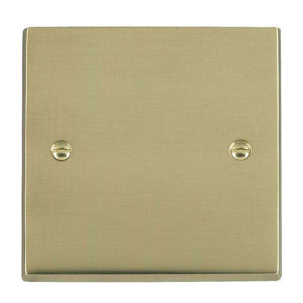 Cheriton Victorian Polished Brass Single Blank Plate