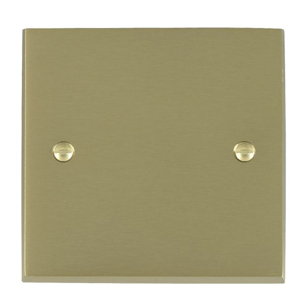 Cheriton Victorian Satin Brass Single Blank Plate