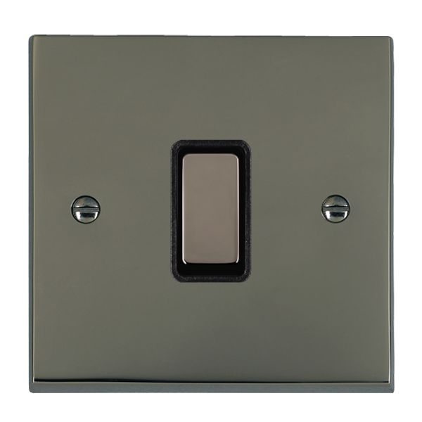 Cheriton Victorian Black Nickel 1 gang Multi-Way Touch Slave Controller Black Nickel/Black