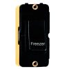 Grid-IT 20AX Double Pole Rocker Module Freezer Black/Black