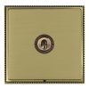 Linea-Perlina CFX Antique Brass Frame/Satin Brass Front 1 gang 20AX Intermediate Toggle Antique Brass