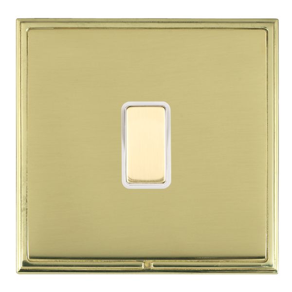 Linea-Scala CFX Polished Brass Frame/Polished Brass Front 1x250W/210VA Resistive/Inductive Trailing Edge Touch Master Multi-Way Dimmer Polished Brass/White