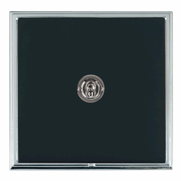Linea-Scala CFX Bright Chrome Frame/Piano Black Front 1 gang 20AX 2 Way Toggle Bright Chrome