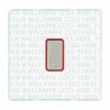 Perception CFX Clear 1 gang 13A Fuse with Neon Halo Satin Chrome/Red