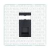 Perception CFX Clear 1 gang RJ45 CAT 5E Outlet - Unshielded Black