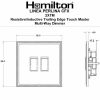 Linea-Perlina CFX Copper Bronze Frame/Copper Bronze Front 2x250W/210VA Resistive/Inductive Trailing Edge Touch Master Multi-Way Dimmers Copper Bronze/Black